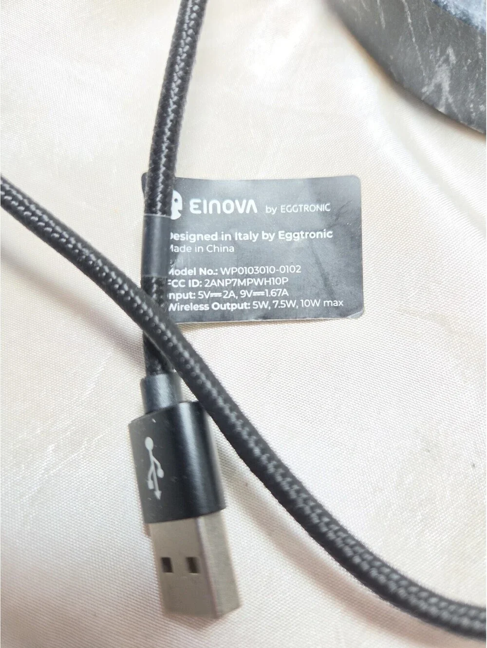 Einova By Eggtronic Marble Plug-In Charging Stone